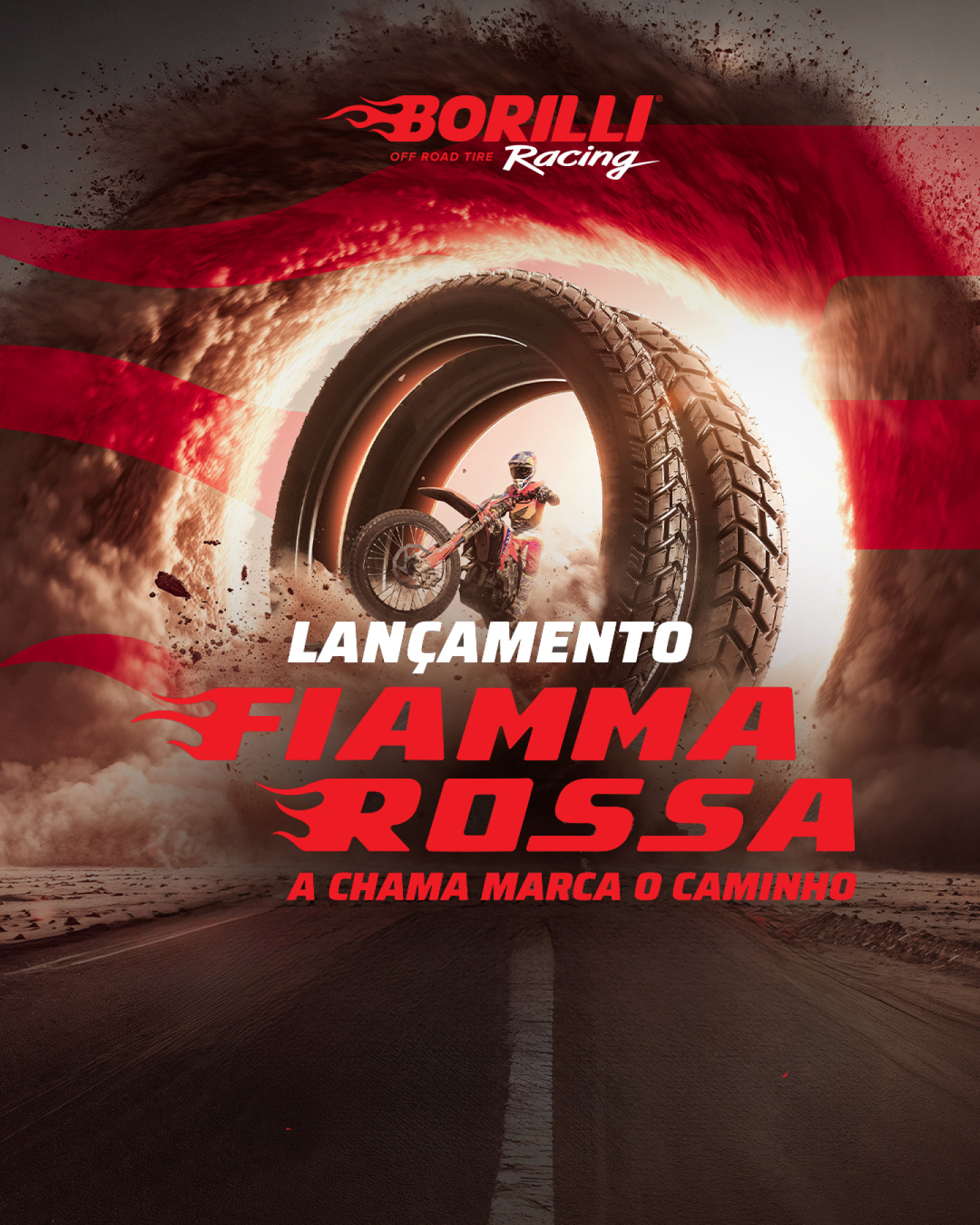 Borilli Racing lança pneus para uso no asfalto e na terra
